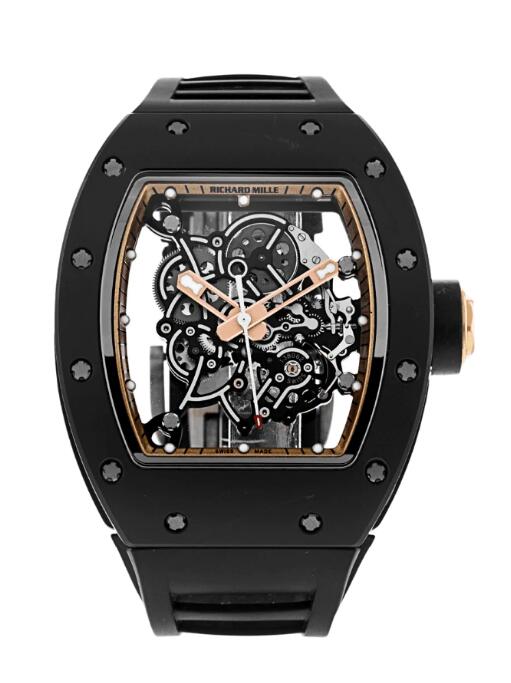 Best Richard Mille RM055 Bubba Watson Black Ceramic Asia Edition Replica Watch